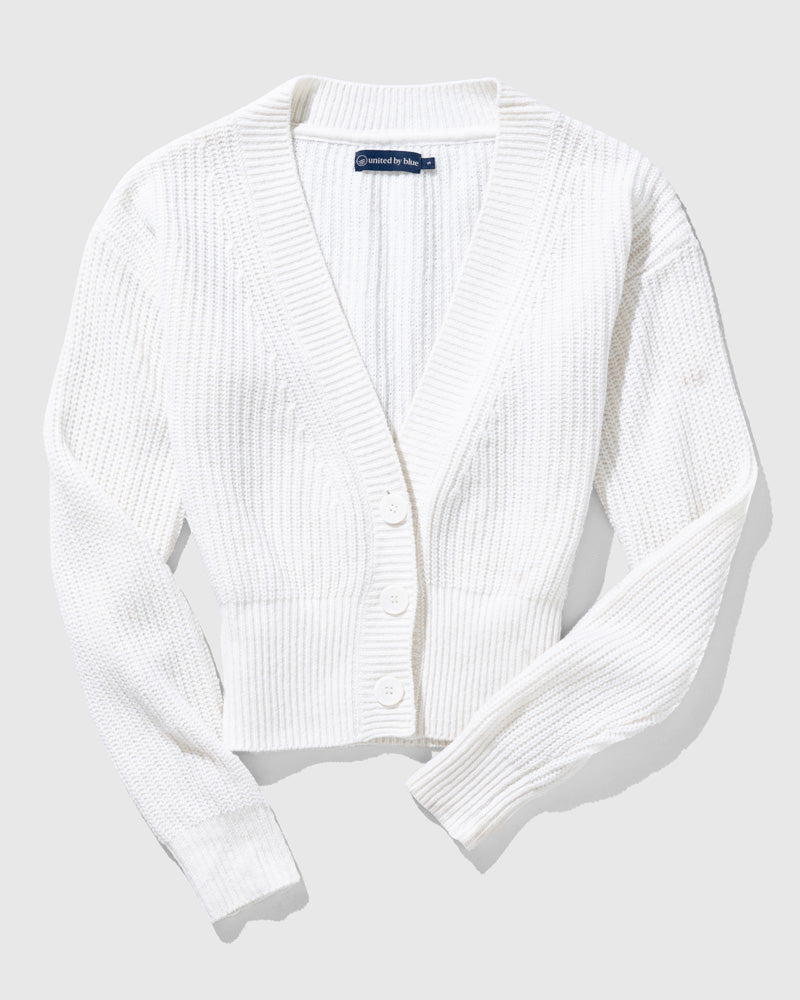 Recycled Wool Cropped Cardigan