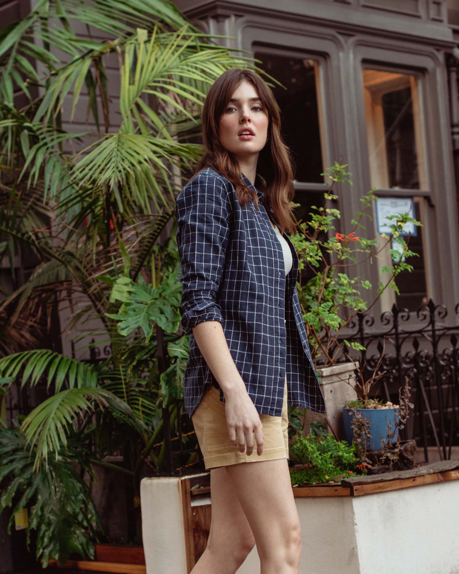 SoftHemp™ Chambray Button Down