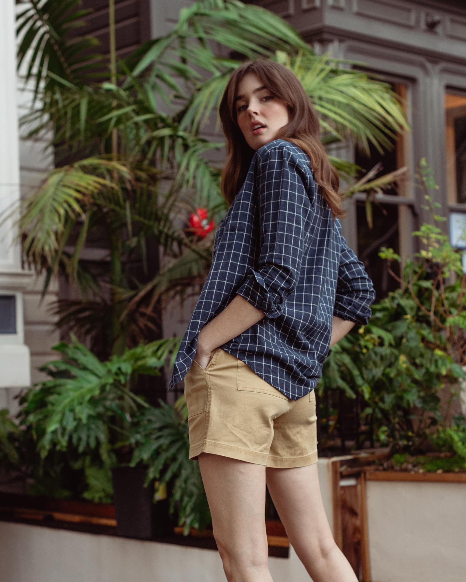 SoftHemp™ Chambray Button Down