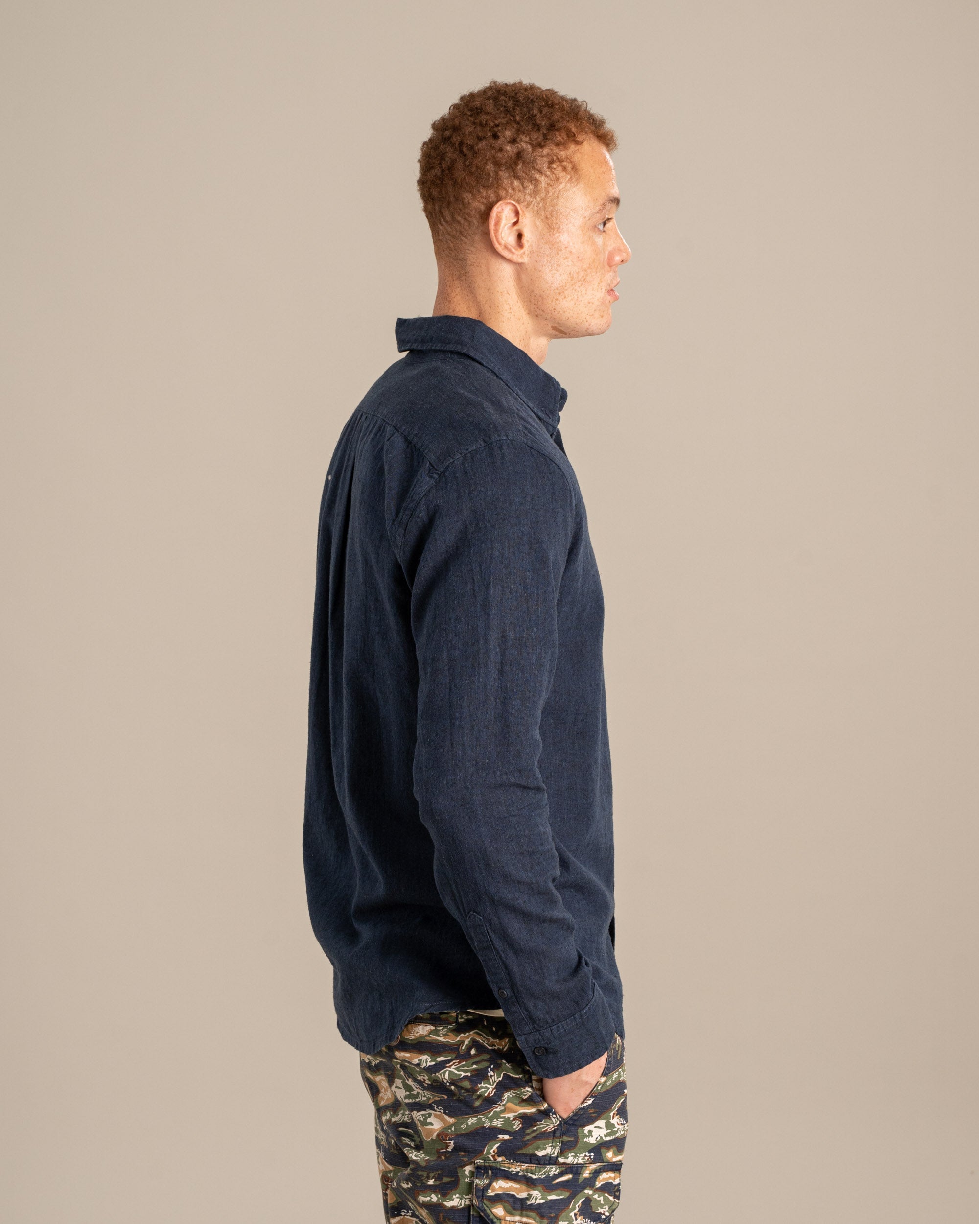 SoftHemp™ Chambray Button Down