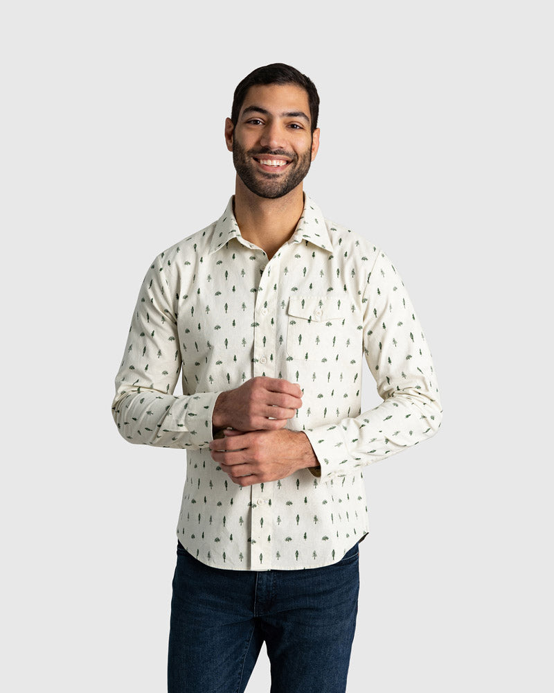 Organic Chambray Long Sleeve Button Down