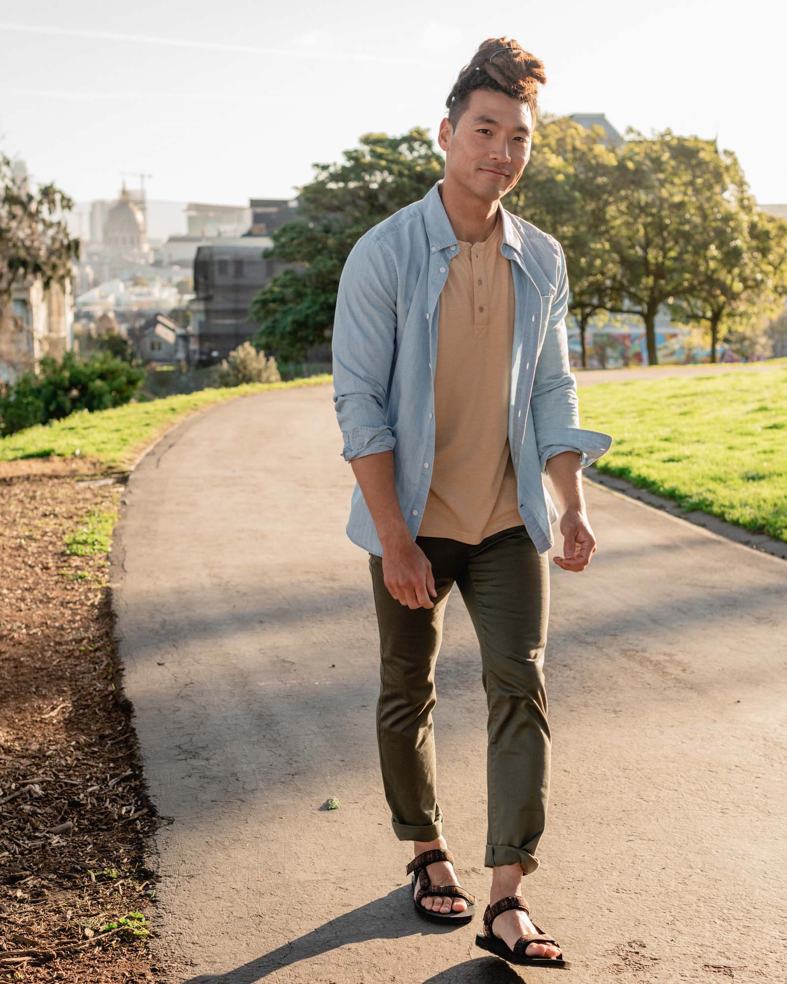 Organic Chambray Button Down