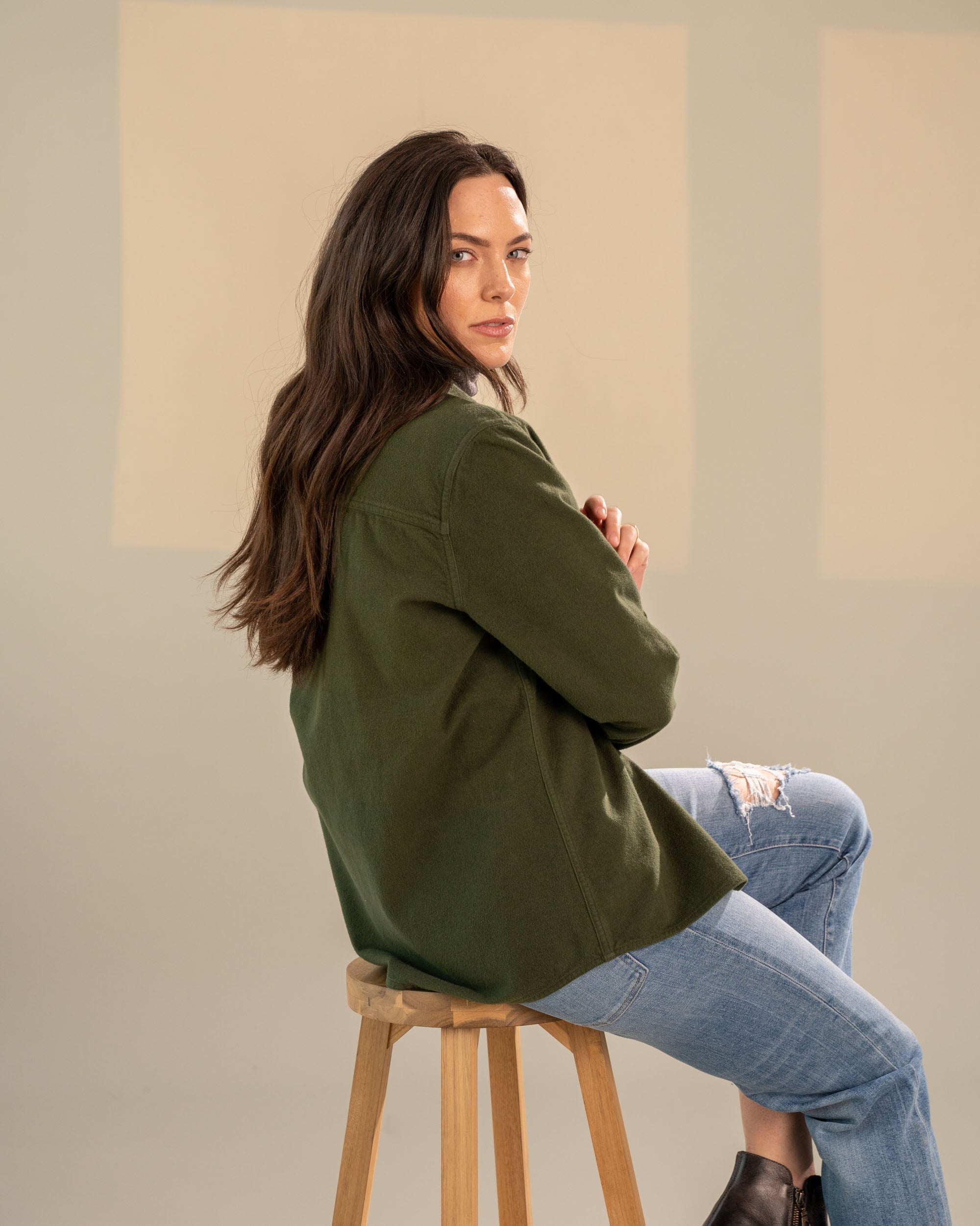 Organic Chamois Cloth Button Down