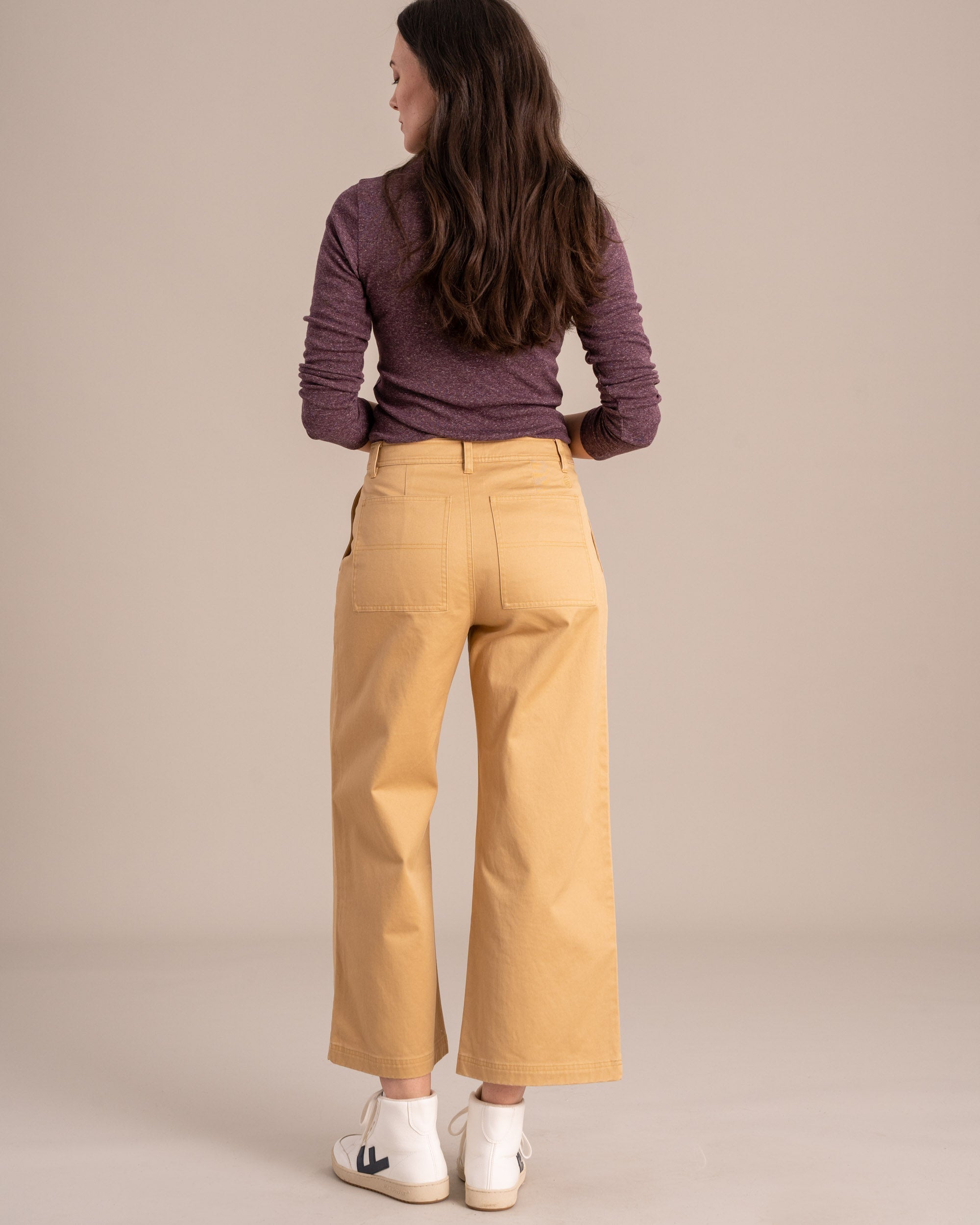 Organic Twill Wide Leg Pant