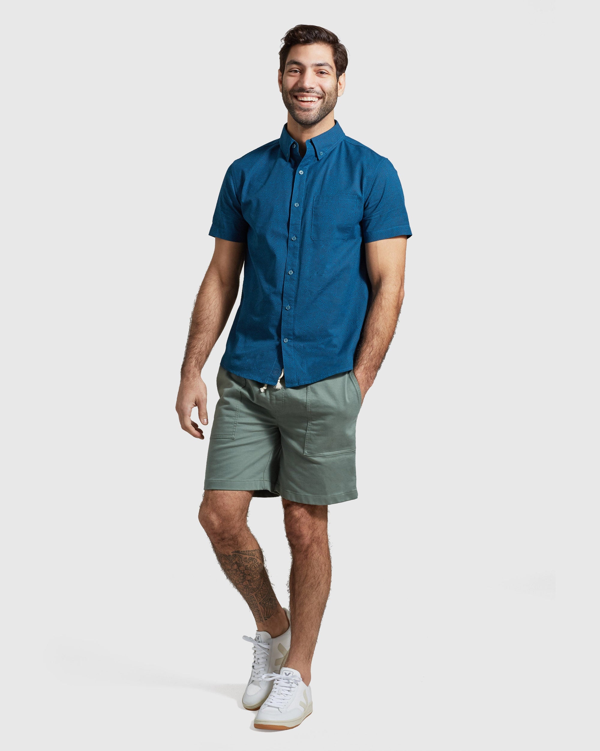 EcoDry™ Short Sleeve Button Down