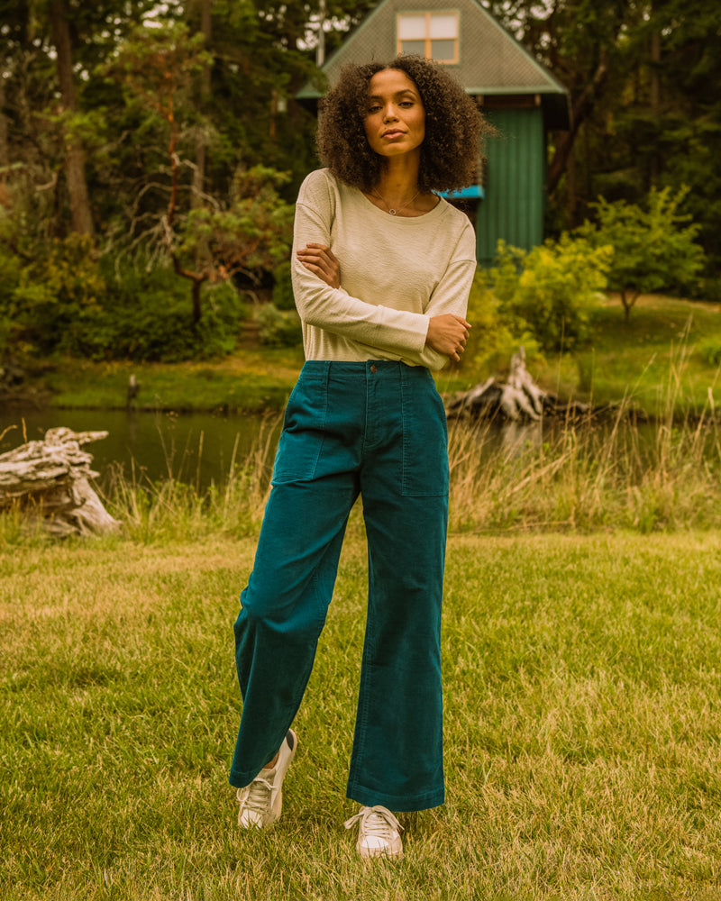 Organic Corduroy Wide Leg Pant