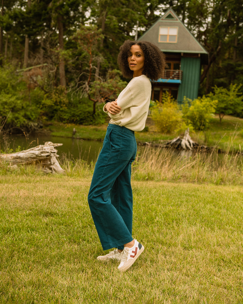 Organic Corduroy Wide Leg Pant