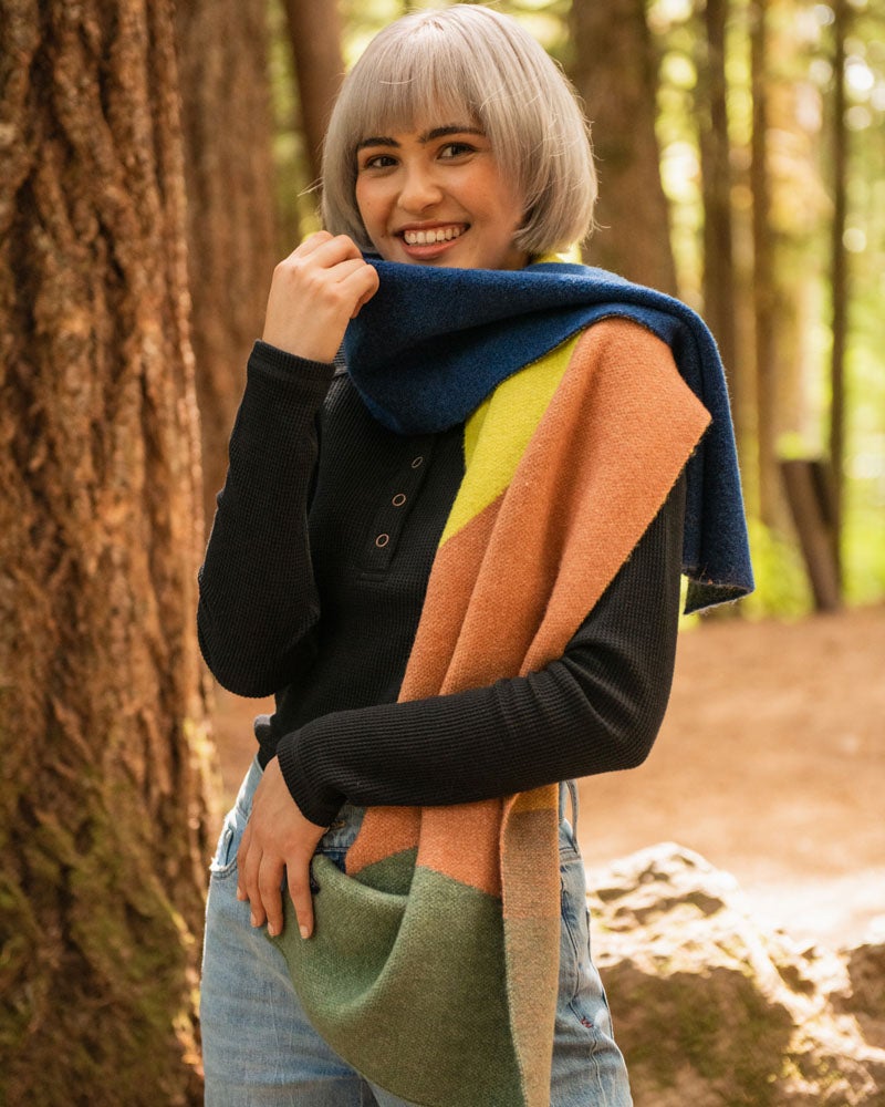 EcoKnit™ Abstract Scarf