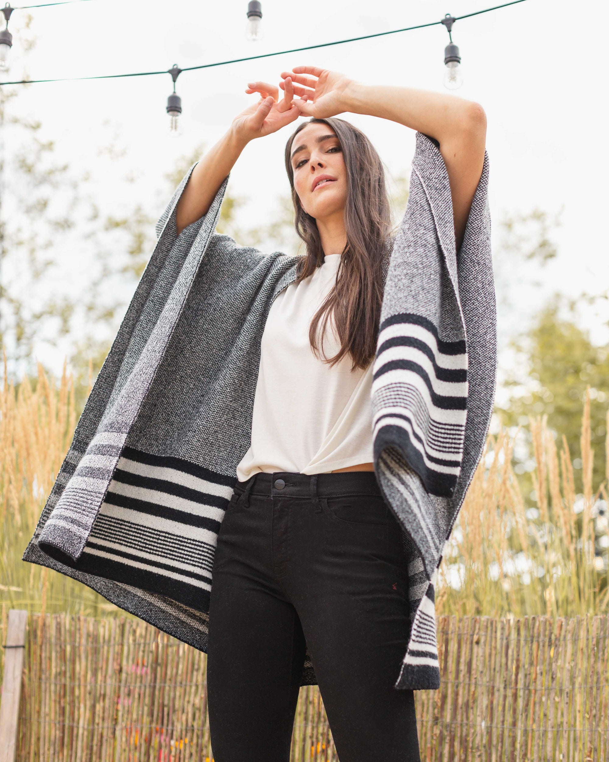 Recycled Sweater Poncho