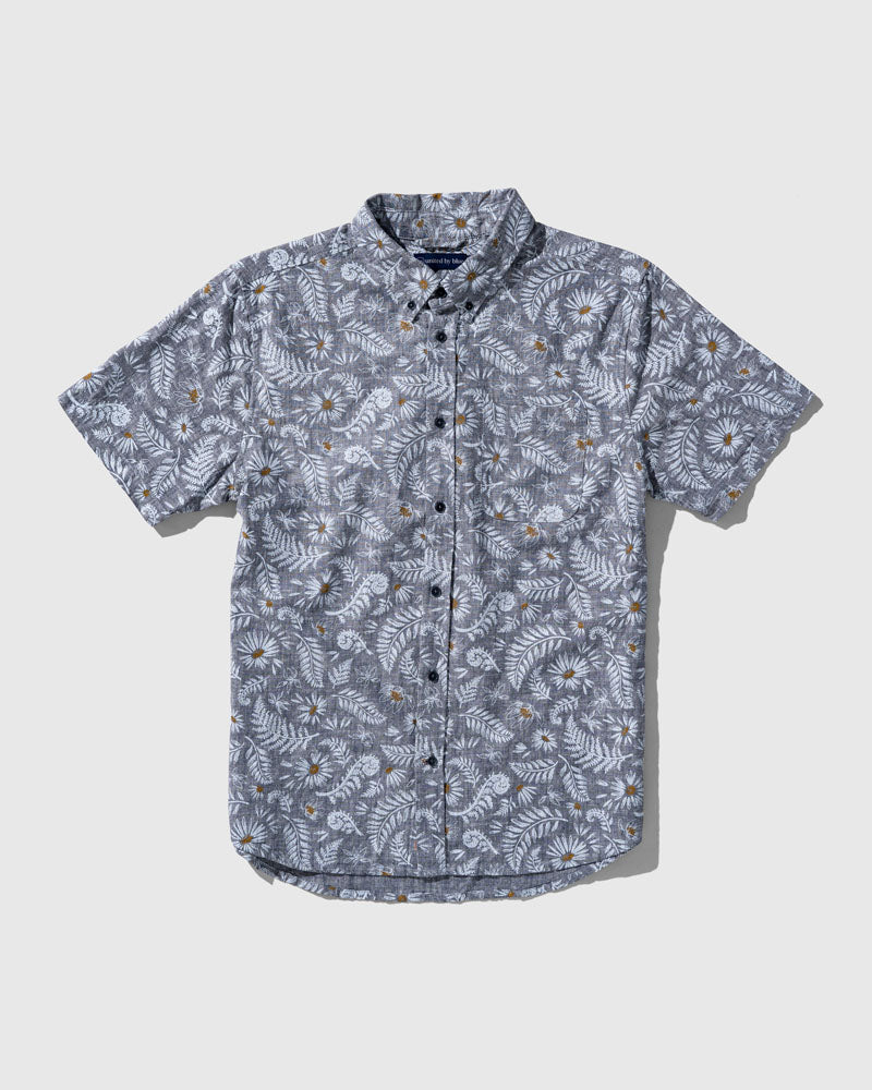 SoftHemp™ Chambray Short-Sleeve Button Down