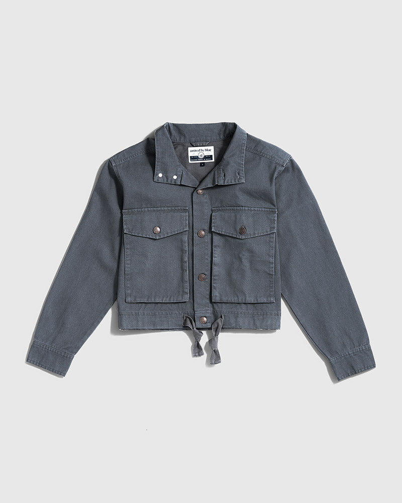 Organic Cropped Canvas Jacket