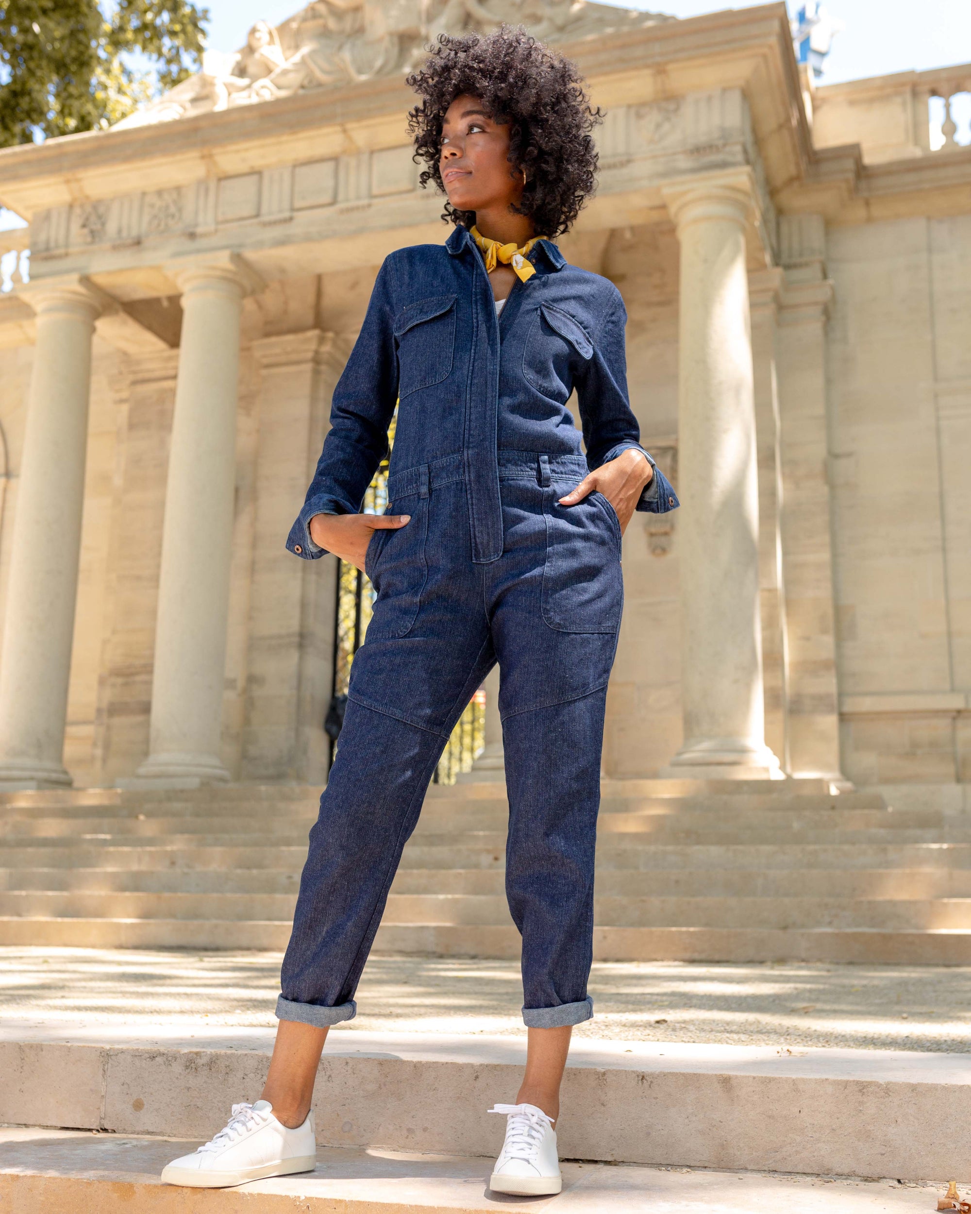 Recycled Denim Coverall