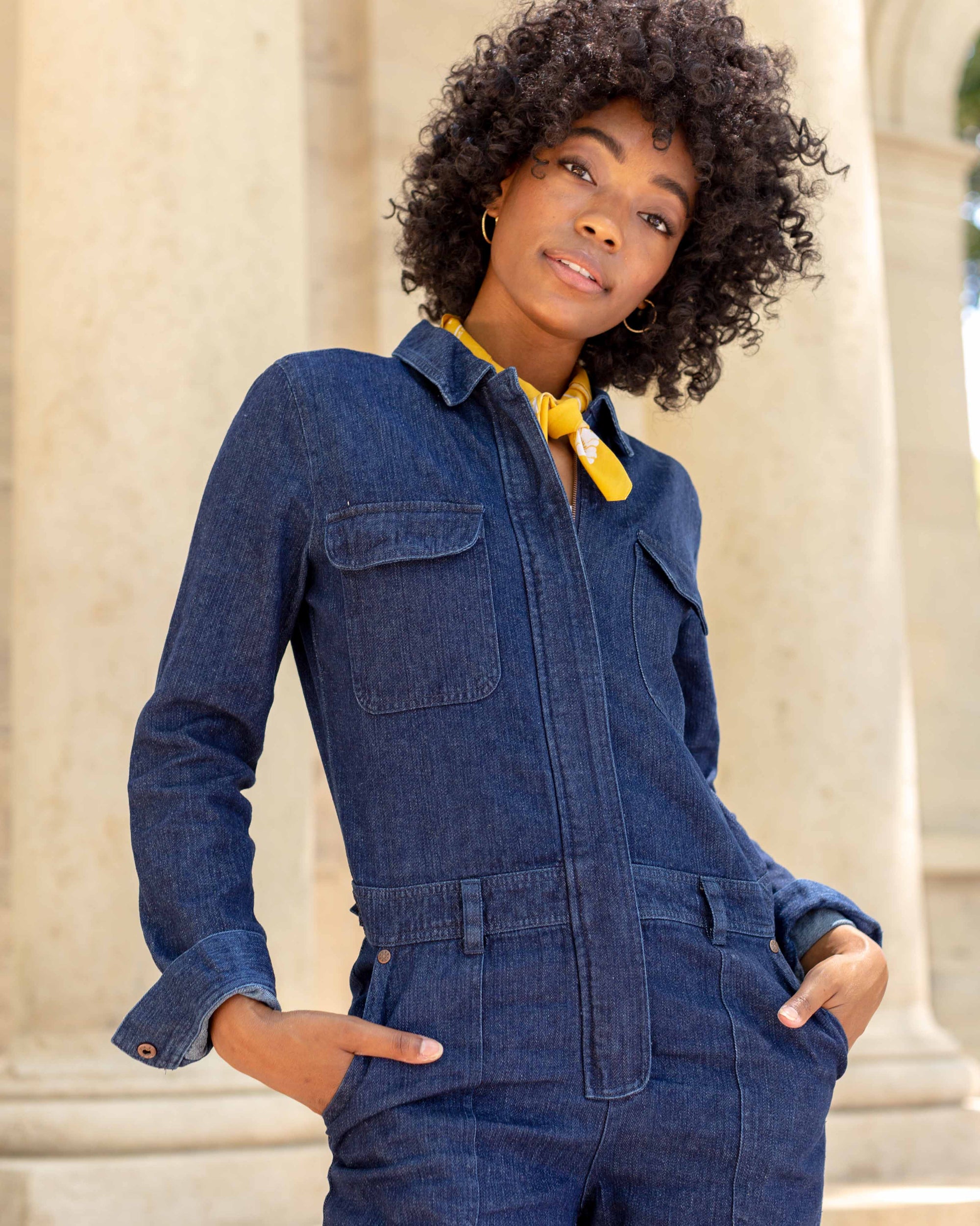Recycled Denim Coverall