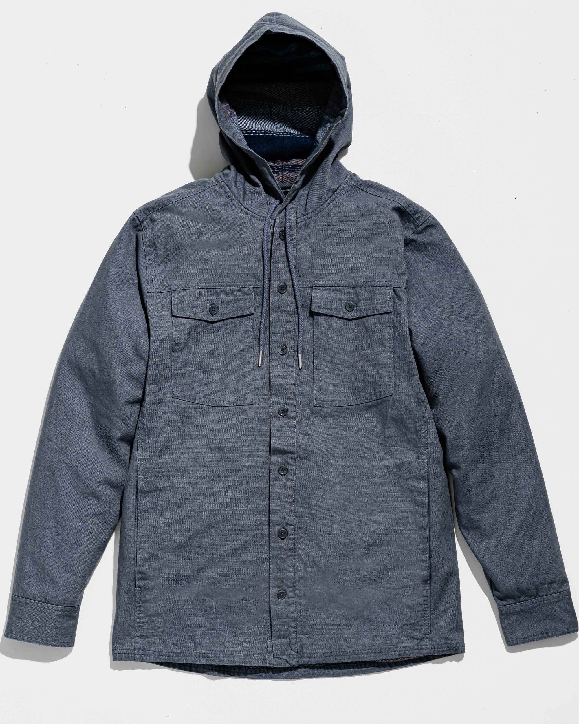 Men's Flannel-Lined Hooded Chore Coat