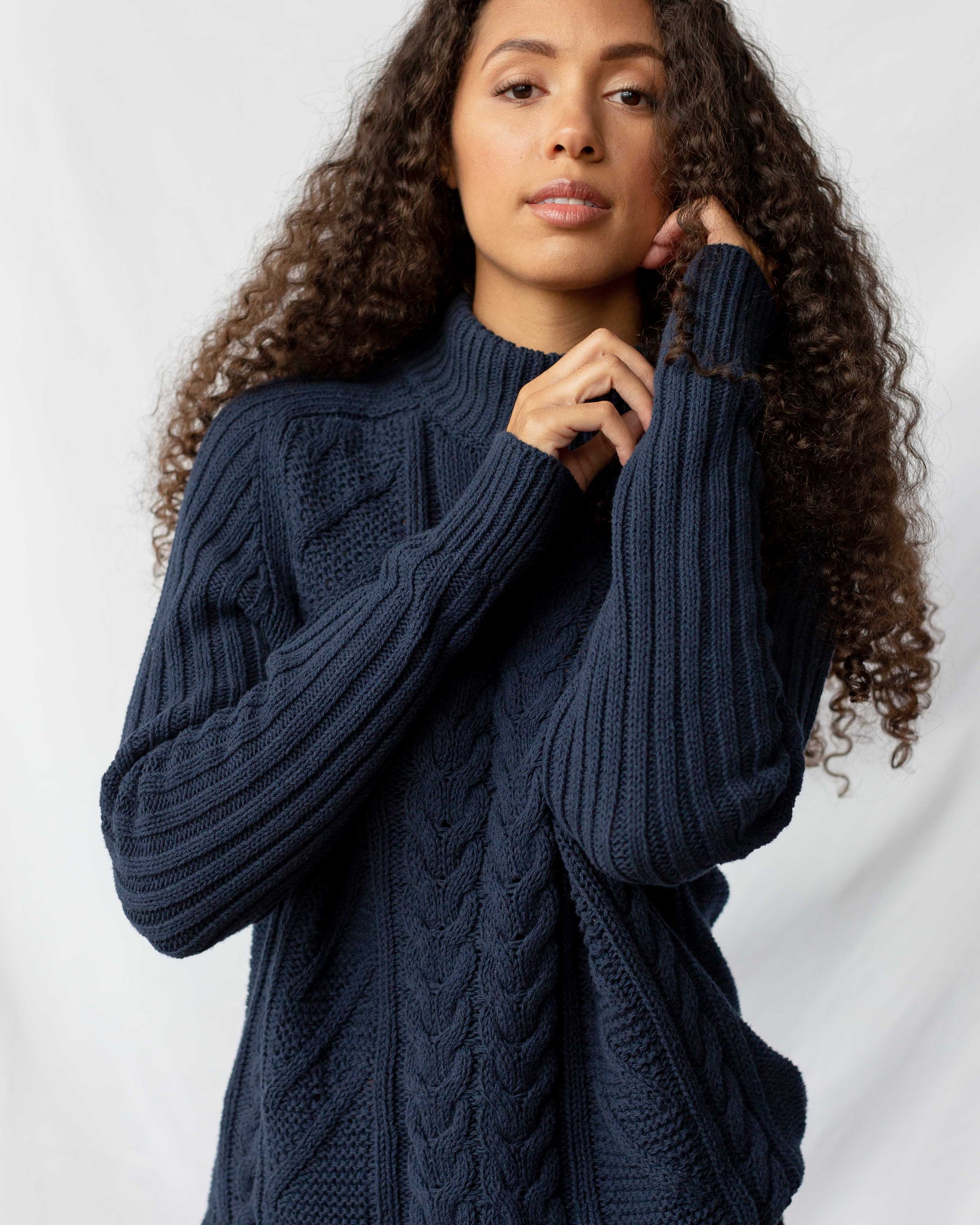 Recycled Cotton Fisherman Sweater