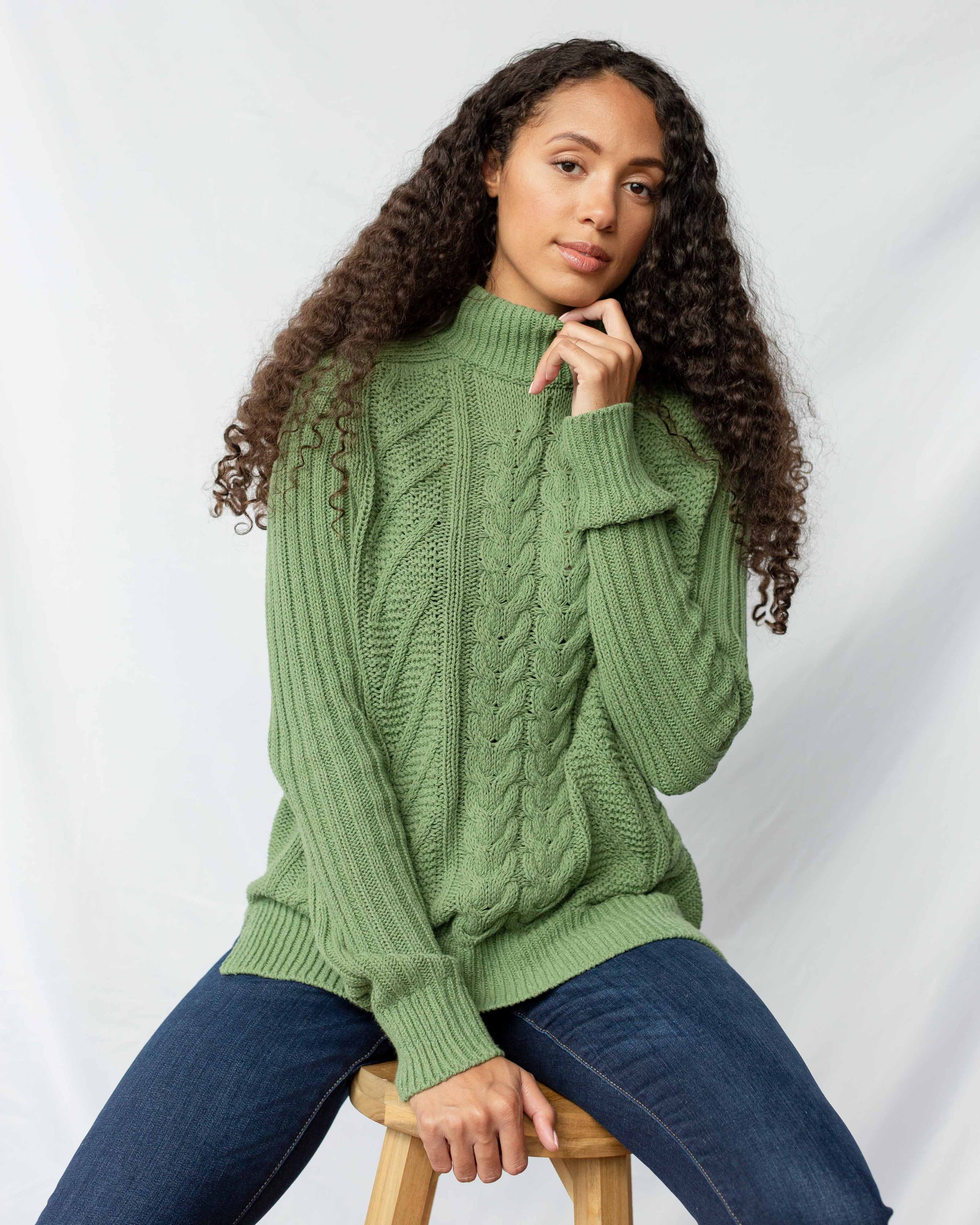 Recycled Cotton Fisherman Sweater