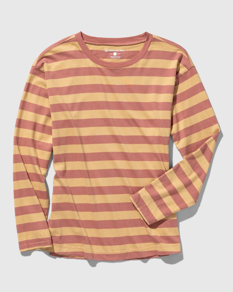 Organic Striped Long-Sleeve Tee