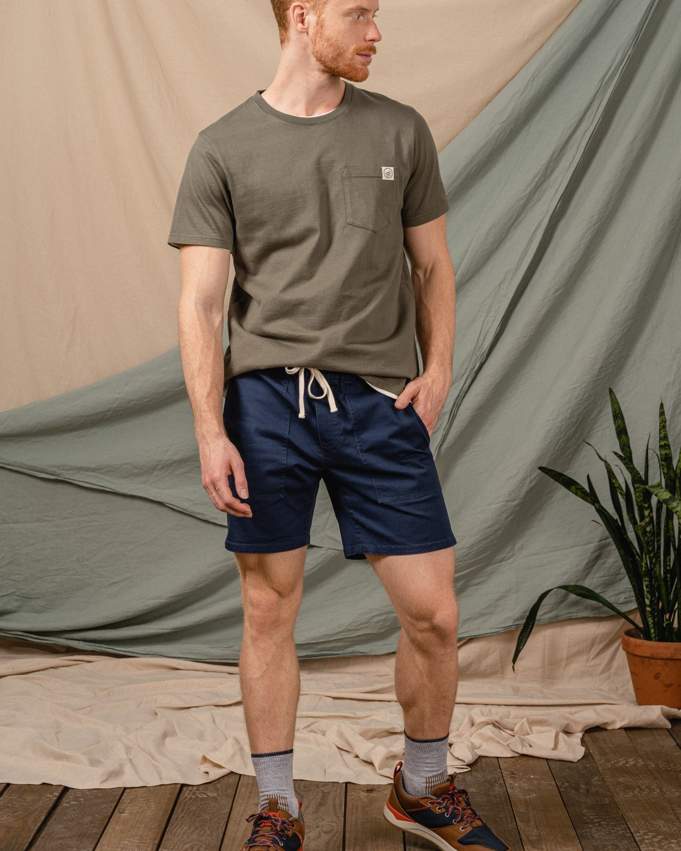 Organic Twill Pull-On Short