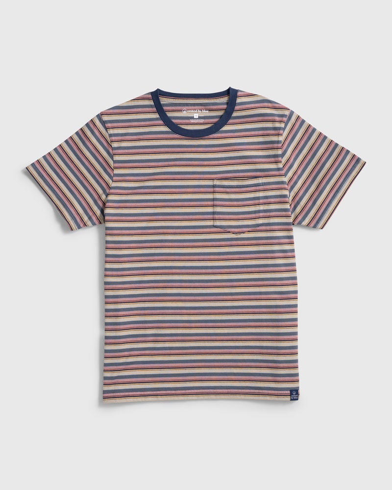 Organic Striped Pocket Tee