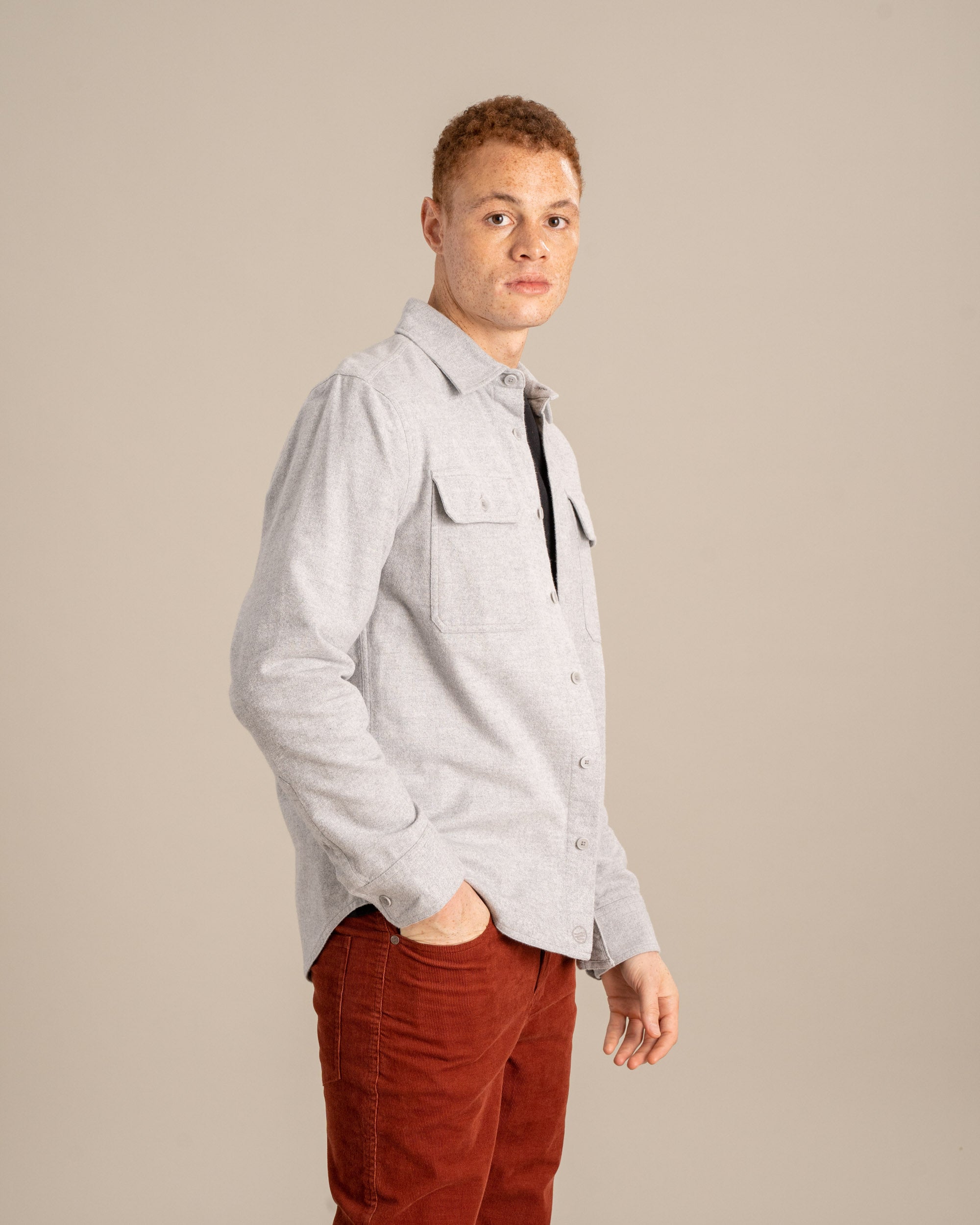 Organic Chamois Cloth Button Down