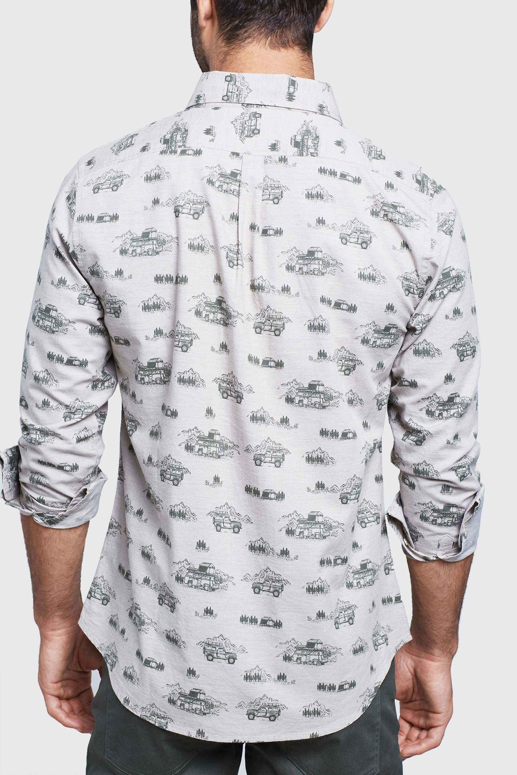 Outpost Printed Button Down
