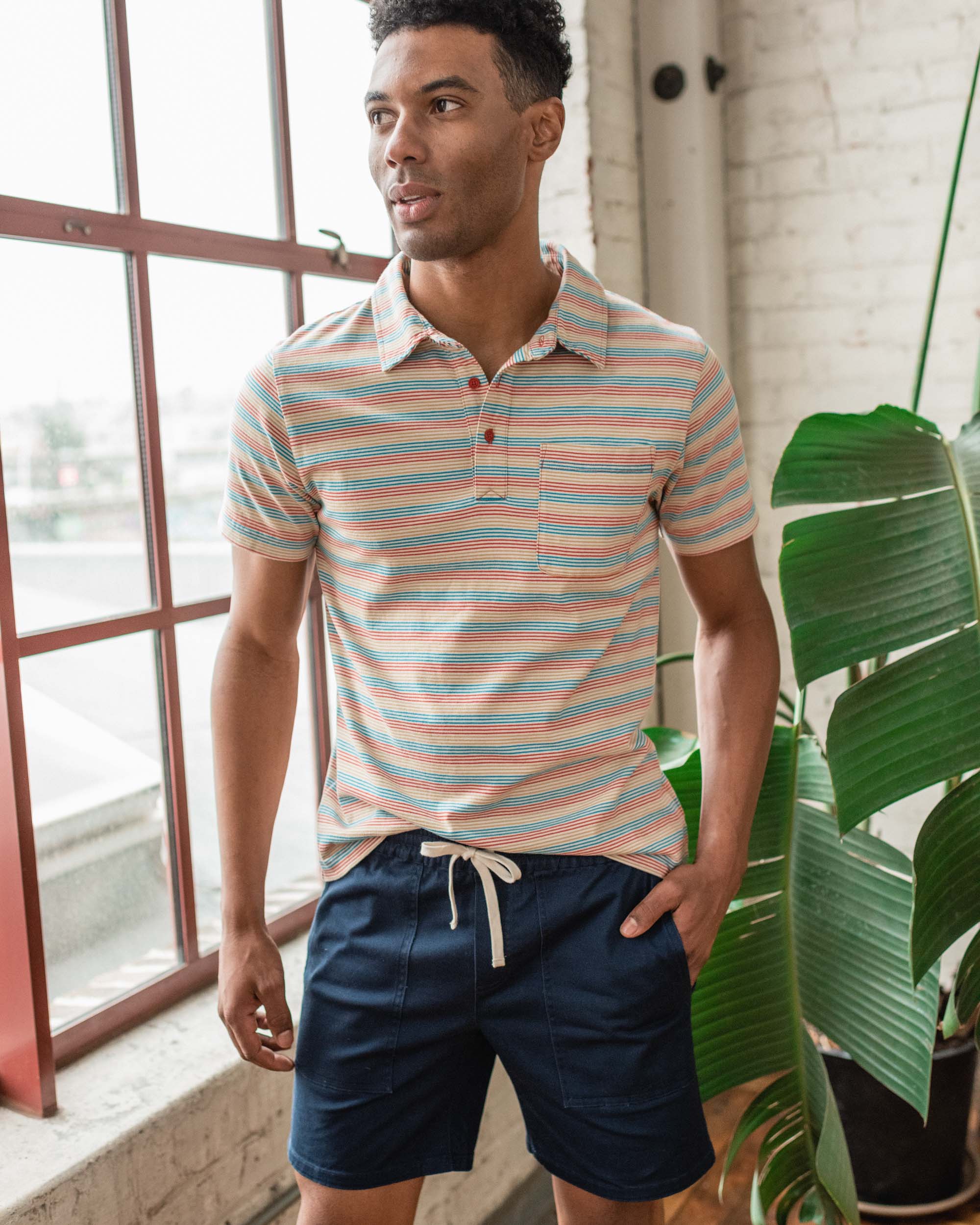 Organic Striped Polo