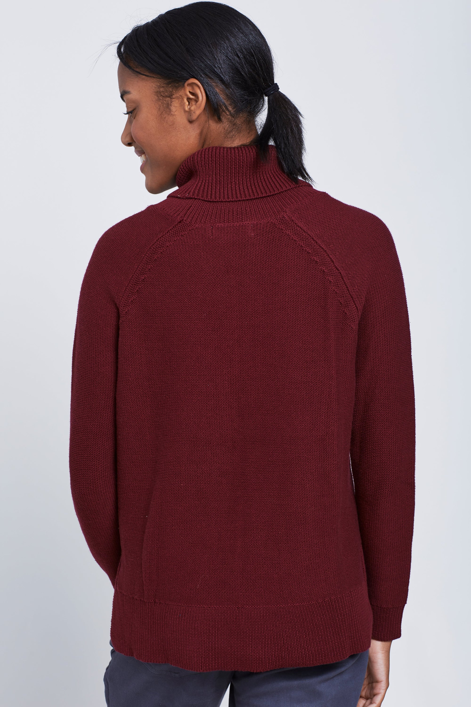 Hideaway Cableknit Turtleneck Sweater